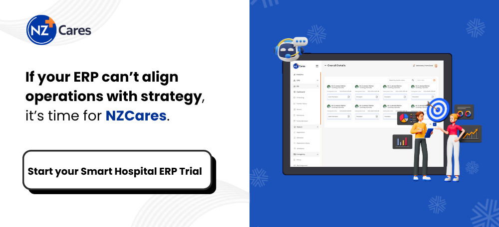 Try NZCares Hospital ERP Solution