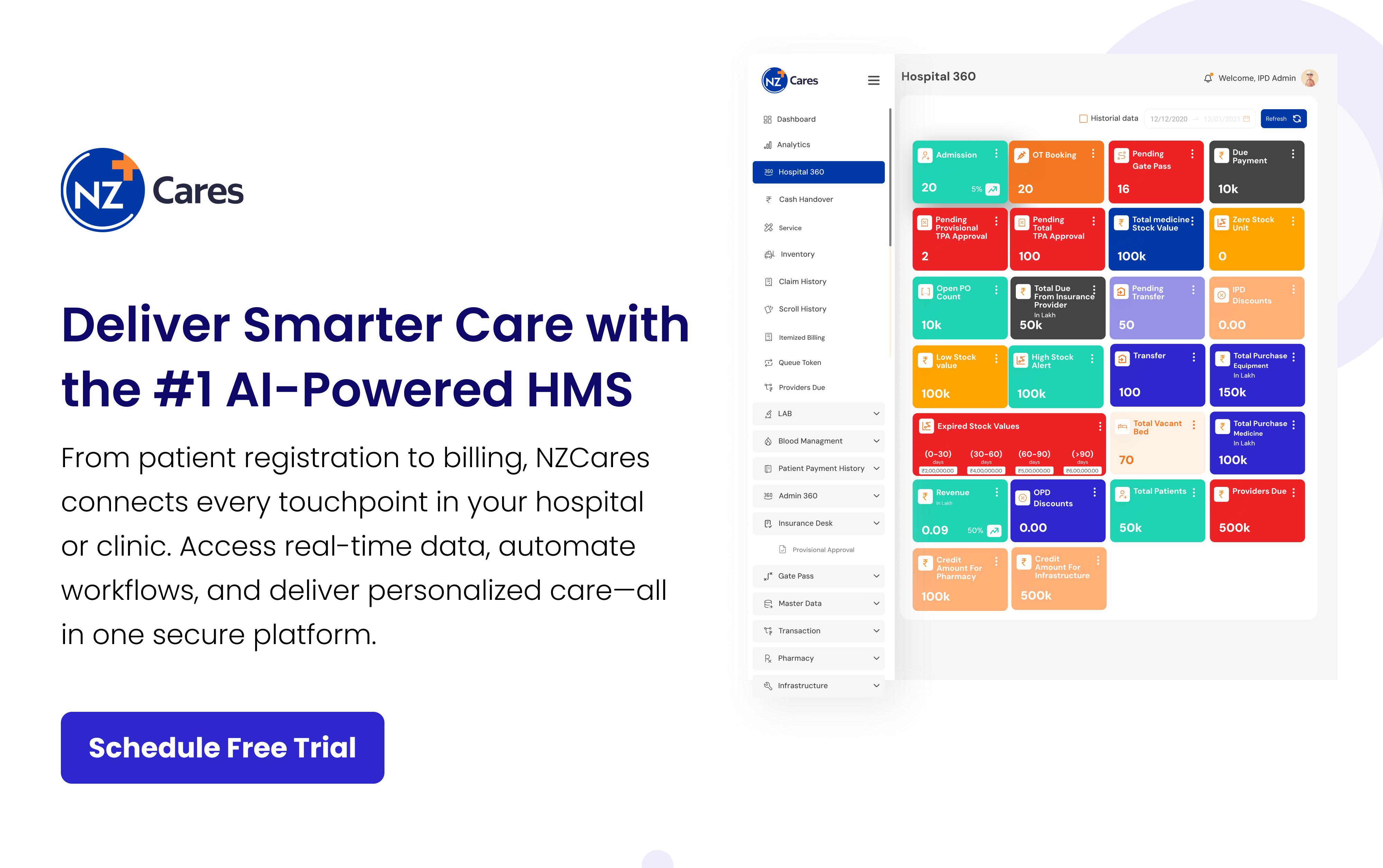NZCares - #1 hospital management software for IVF fertility clinic
